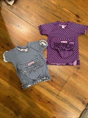 Ruffle Butts Navy and White Gingham Rash Guard